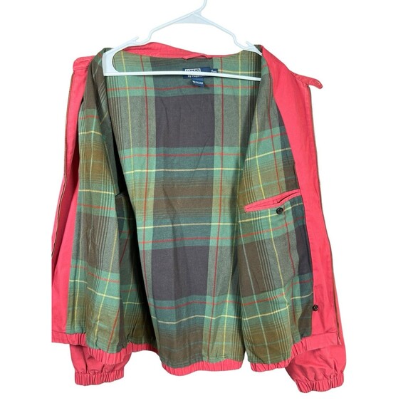 VTG Polo Ralph Lauren Harrington Jacket XXL Plaid Lined Preppy Golf Strap Zip - Picture 8 of 12